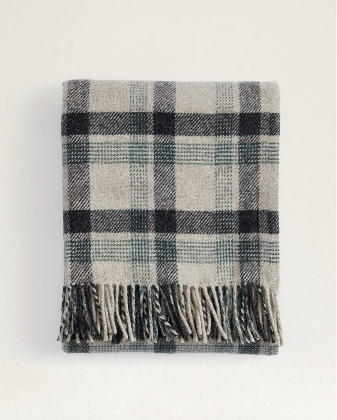 Eco Wise Washable ThrowKelso Plaid Oat