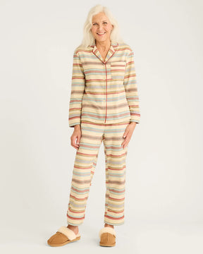 Women's Pajama Set<br>Ivory Bridger Stripe