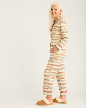 Women's Pajama Set<br>Ivory Bridger Stripe