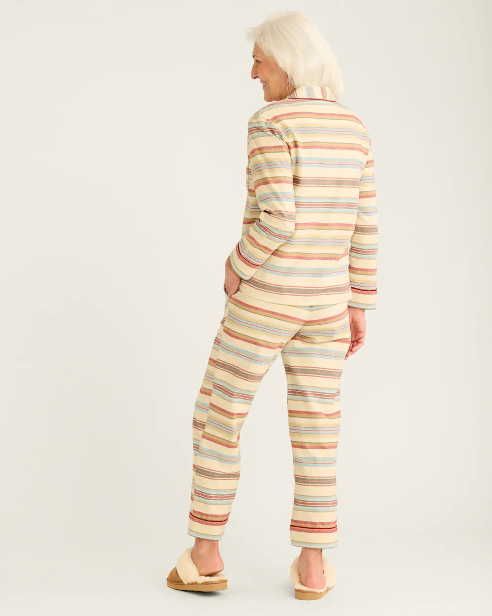 Women's Pajama Set<br>Ivory Bridger Stripe