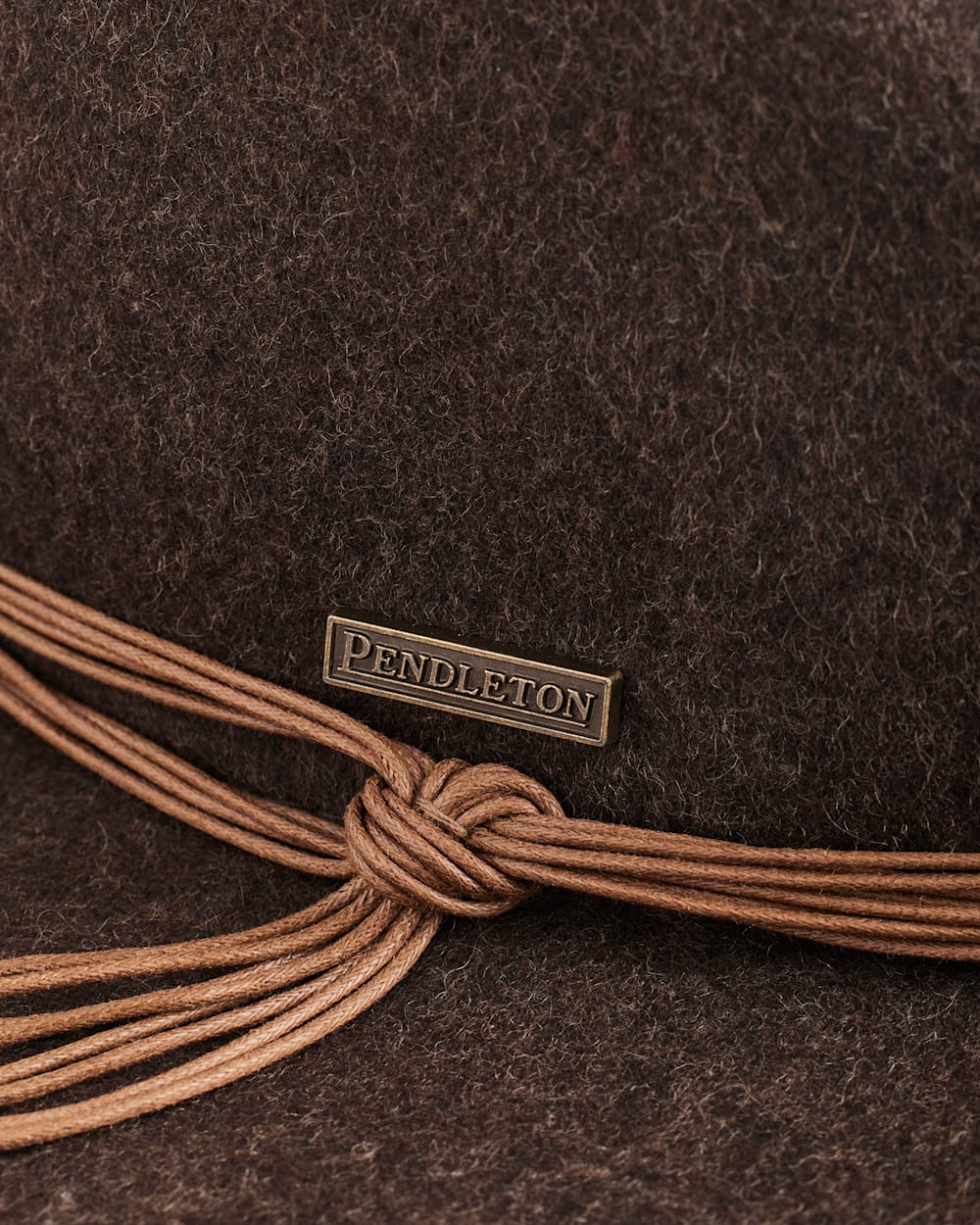 CASSANDRA WOOL FELT HAT<br>HEATHER BROWN