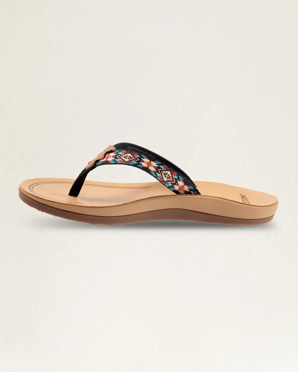 WOMENS CARICO LAKE FLIP FLOPS<br>BLACK