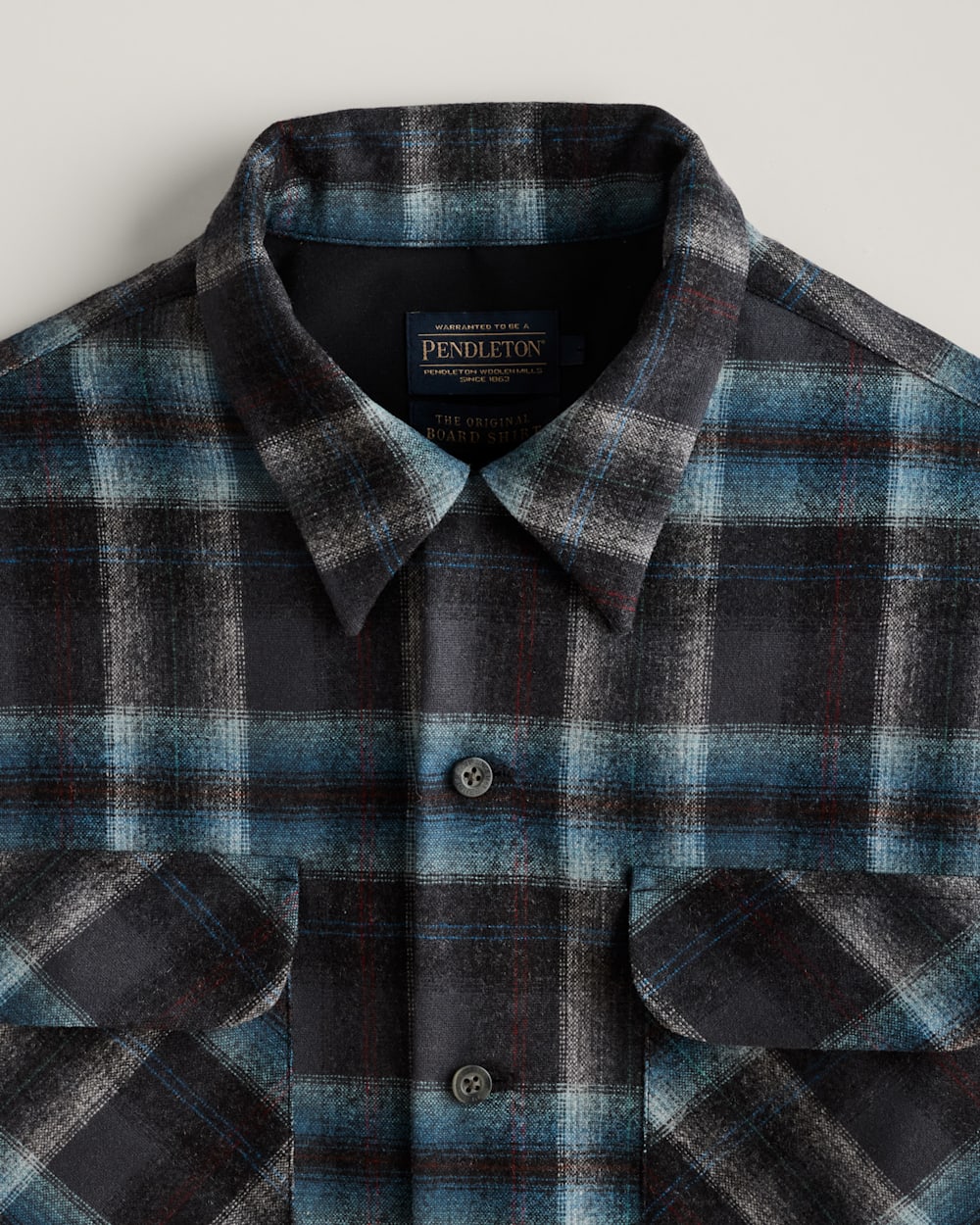 Board Shirt<br>Grey Mix/Aqua Plaid