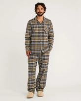 Men's PJ Set<br>Navy/Ochre Plaid