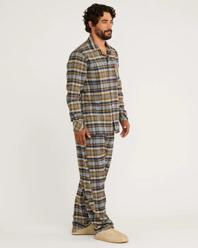 Men's PJ Set<br>Navy/Ochre Plaid