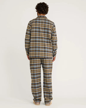 Men's PJ Set<br>Navy/Ochre Plaid