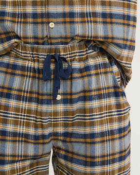 Men's PJ Set<br>Navy/Ochre Plaid