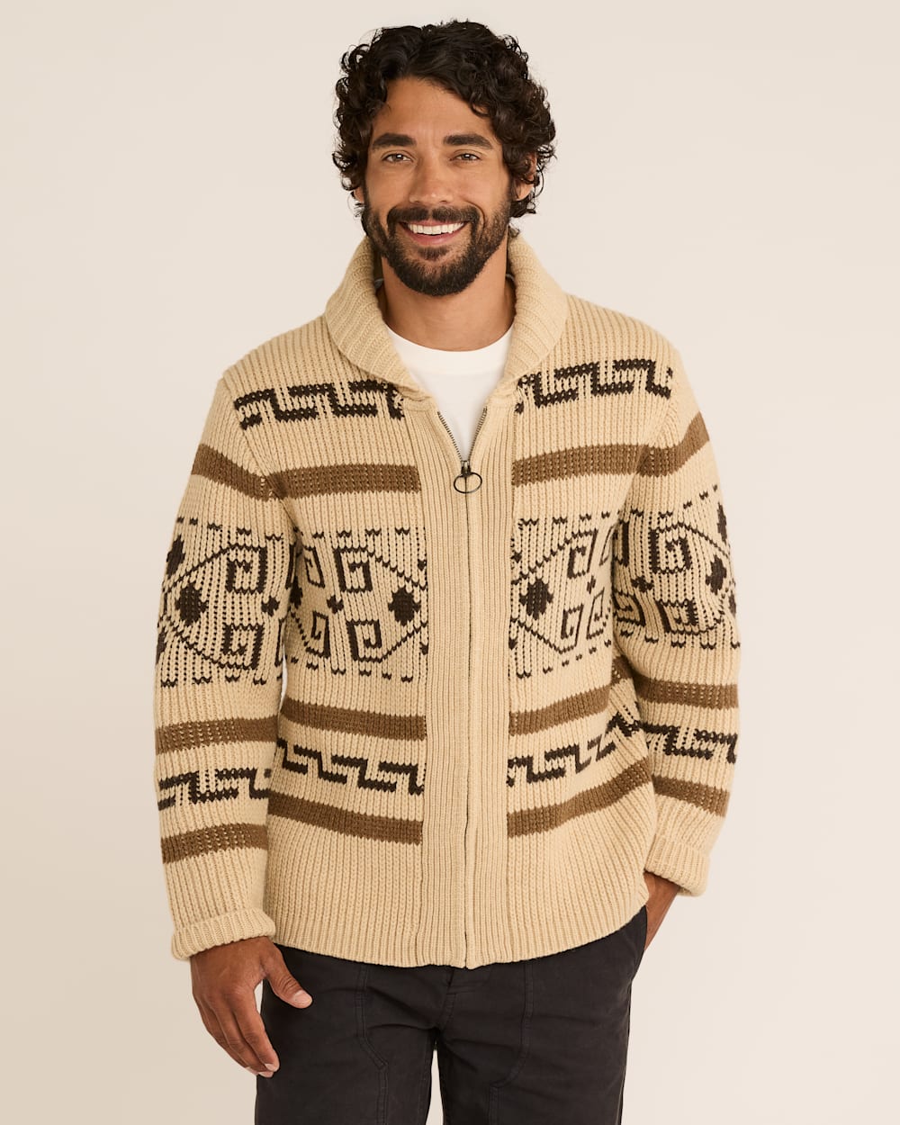 THE ORIGINAL WESTERLEY MEN'S SWEATER<br>TAN/BROWN