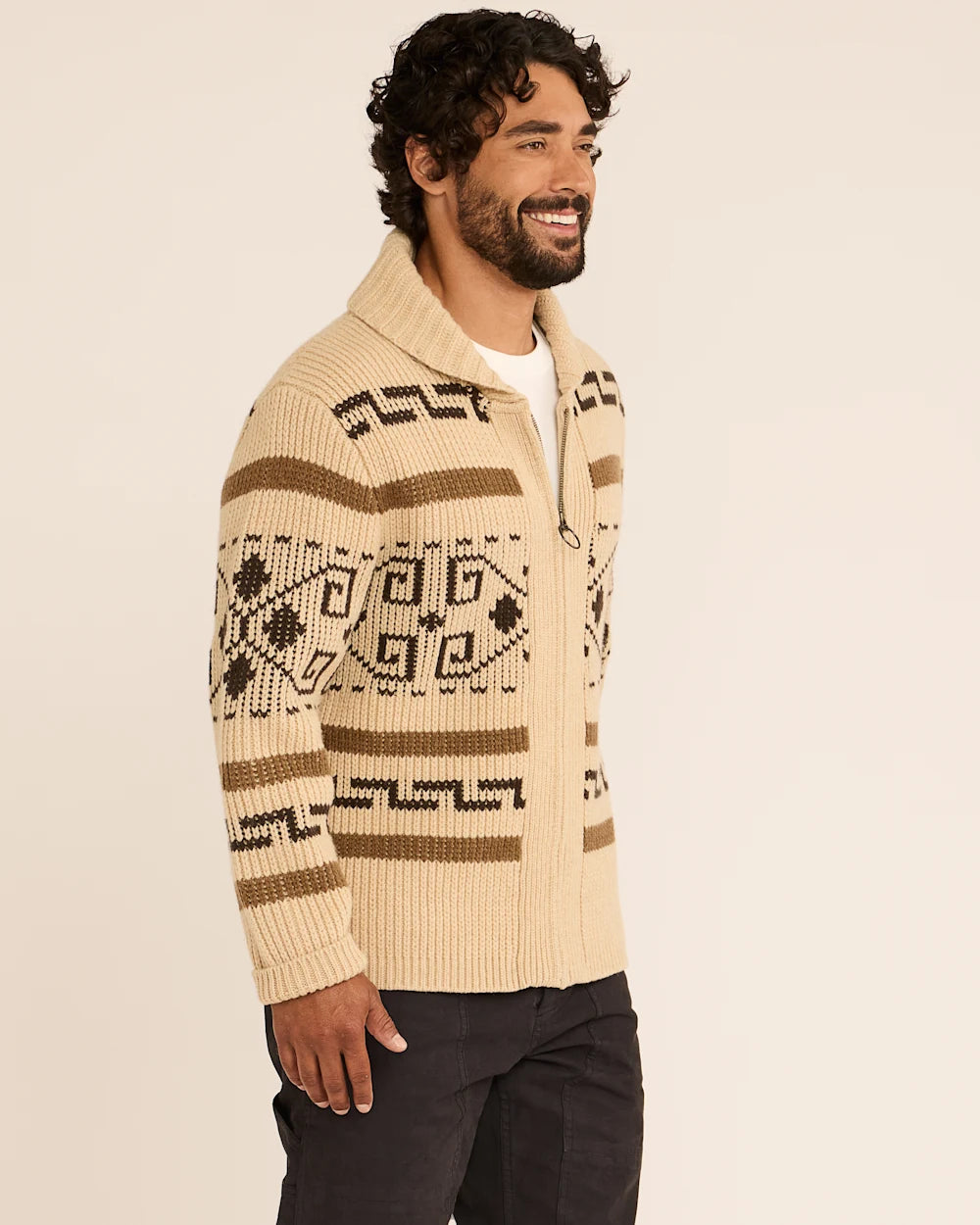 THE ORIGINAL WESTERLEY MEN'S SWEATER<br>TAN/BROWN