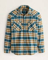 Wyatt Shirt<br>Blue/Bronze Plaid