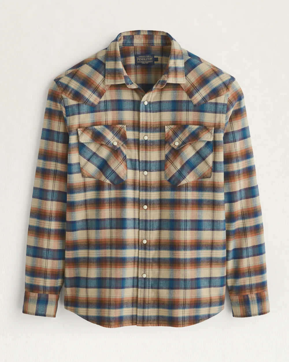 Wyatt Shirt<br>Khaki/Brown/Blue Plaid