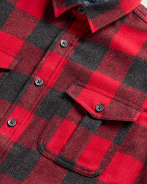 MEN'S BUFFALO CHECK SCOUT SHIRT<br>RED/OXFORD