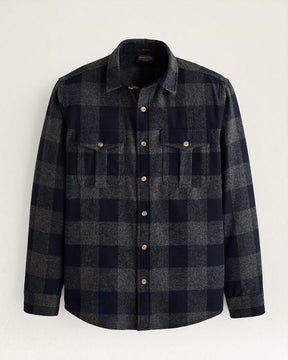 Scout Shirt<br>Oxford Mix/Navy Buffalo Check