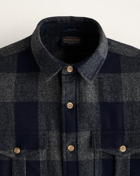 Scout Shirt<br>Oxford Mix/Navy Buffalo Check