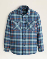 Burnside Shirt<br>Navy/Aqua/Brick Plaid