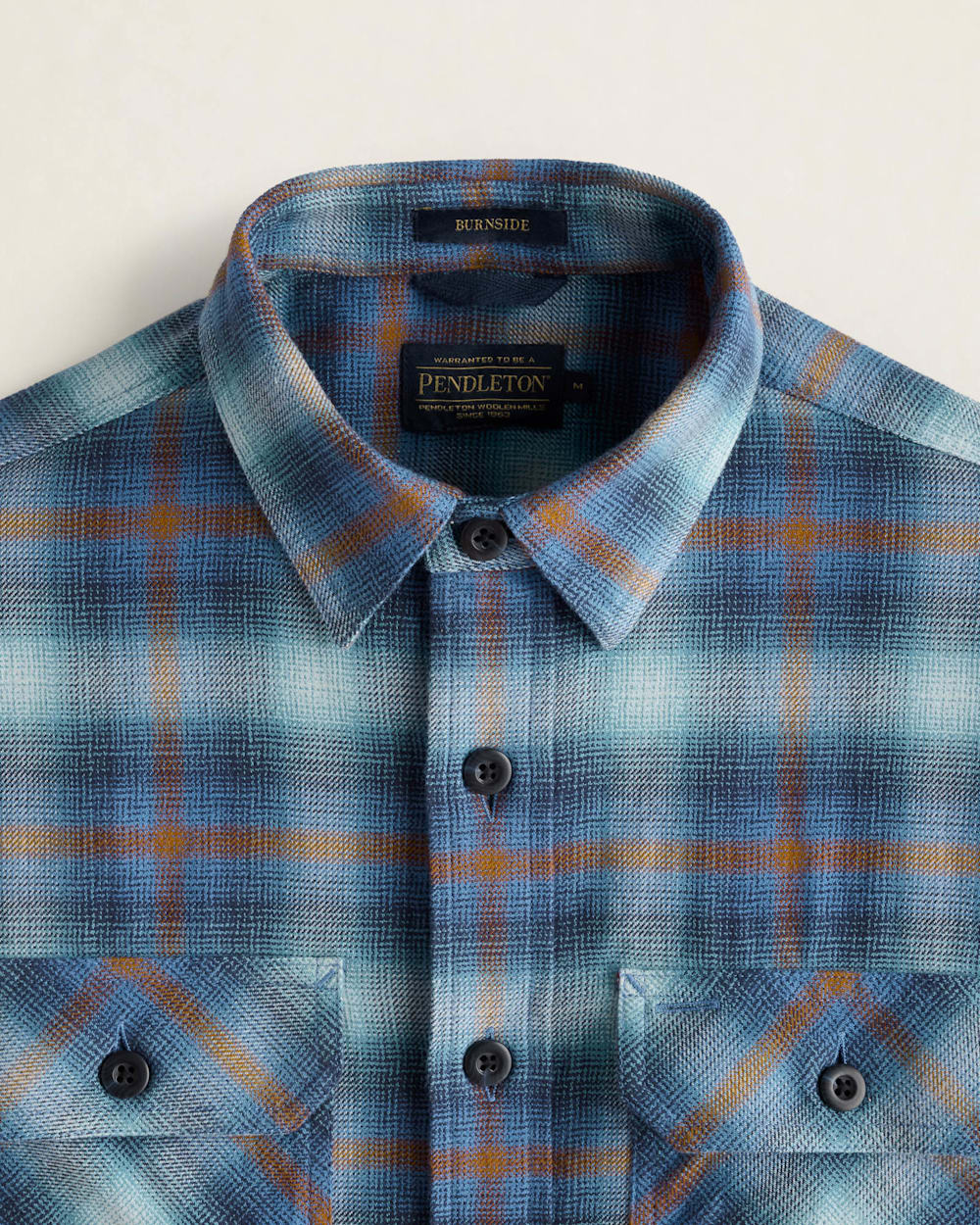 Burnside Shirt<br>Navy/Aqua/Brick Plaid