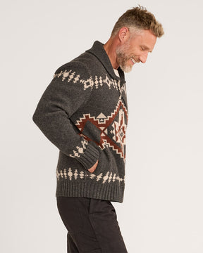 Four Corners Zip Sweater<br>Four Corners Charcoal