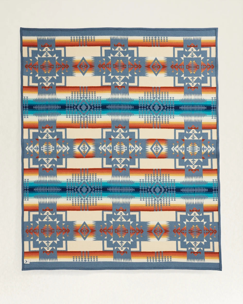 Chief Joseph Jacquard Blanket<br>Slate