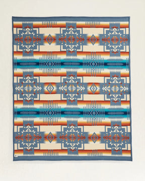 Chief Joseph Jacquard Blanket<br>Slate