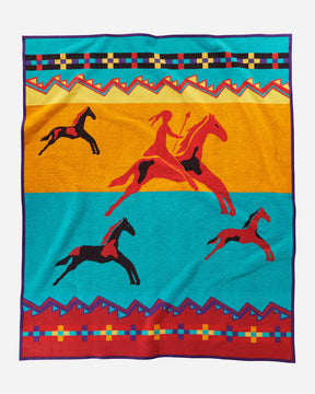 CELEBRATE THE HORSE BLANKET<br>RED MULTI