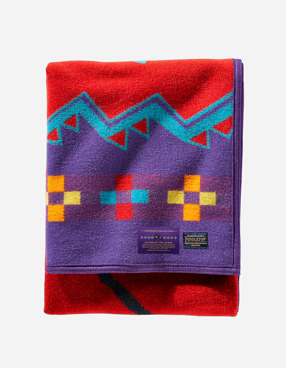 CELEBRATE THE HORSE BLANKET<br>RED MULTI