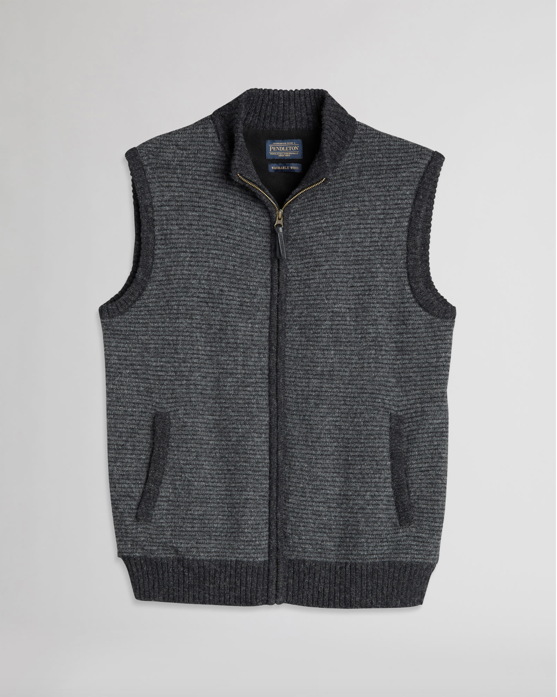 Shetland Sweater VestCharcoal/Black