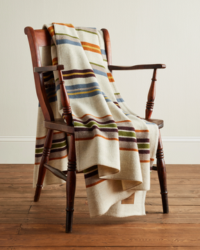 Bridger Stripe Throw<br>Ivory Mix