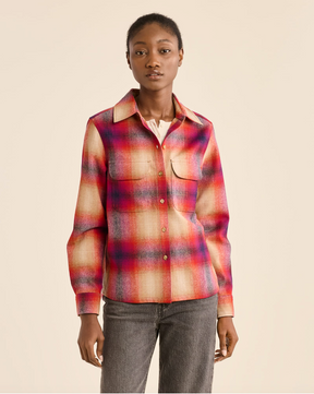 Womens Board Shirt<br>Navy/Magenta Ombre