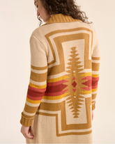 WOMEN'S HARDING OPEN CARDIGAN<br>SANDSHELL MULTI