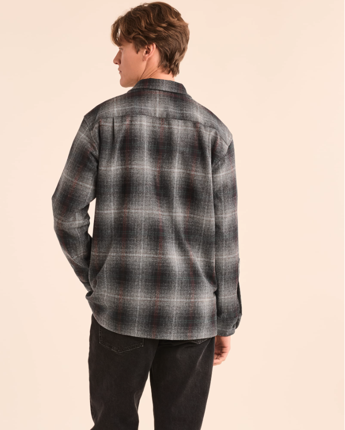 Board Shirt<br>Grey Mix Multi Plaid