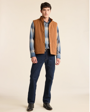 Pine Grove - Canvas Vest<br>Whiskey