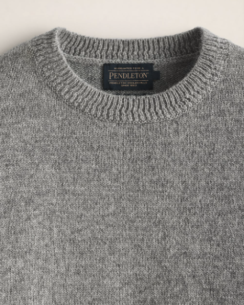 Wool Crew<br>Light Grey Heather