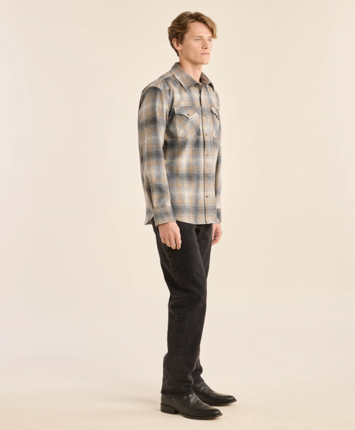 Canyon Shirt<br>Grey Mix/Tan Mix Plaid