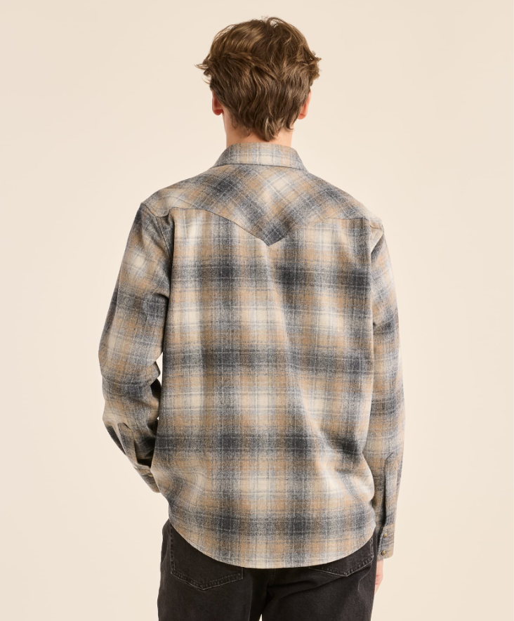 Canyon Shirt<br>Grey Mix/Tan Mix Plaid