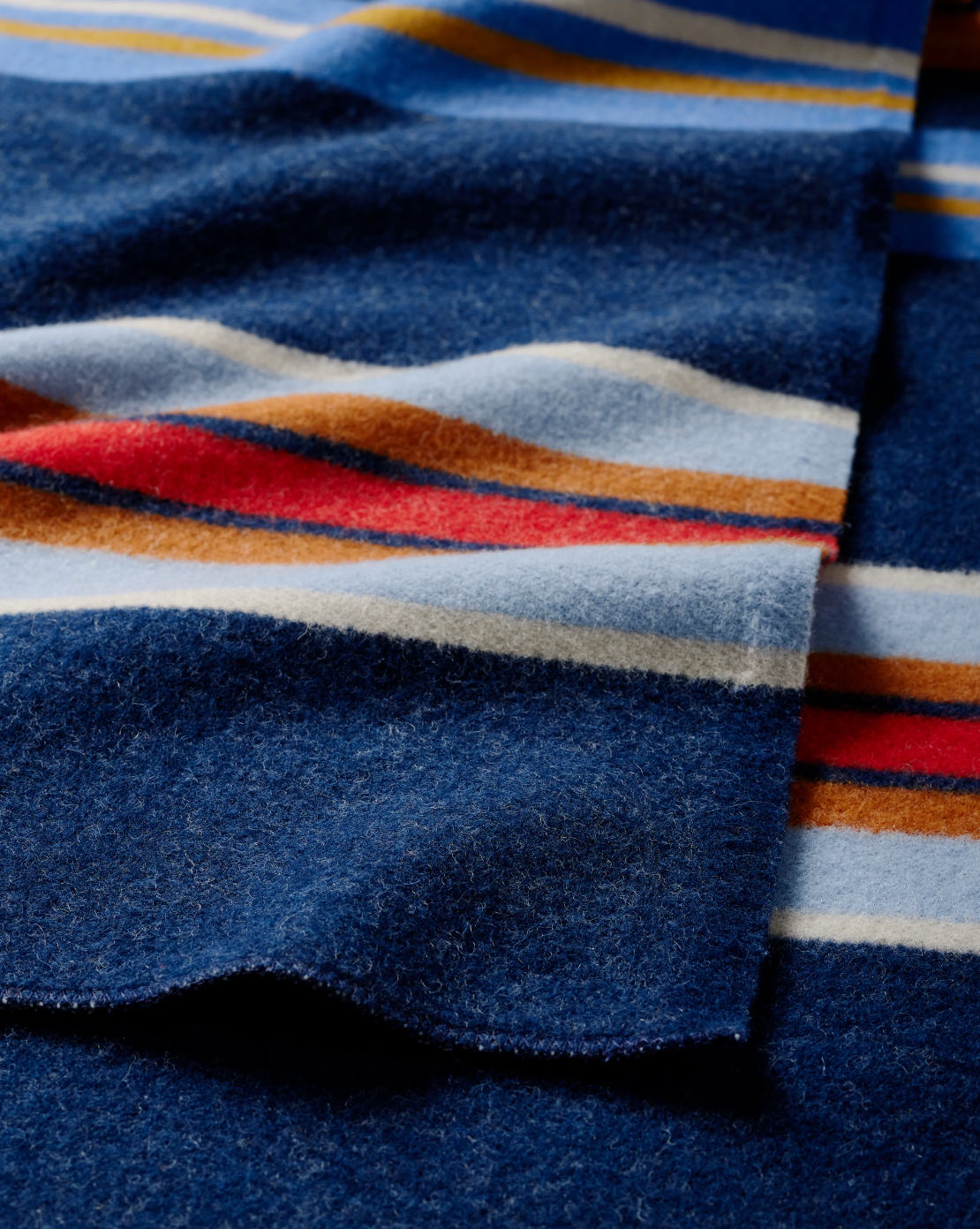 Bridger Stripe Throw<br>Navy