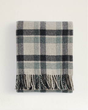 Eco-Wise Washable Throw<br>Kelso Plaid Oat