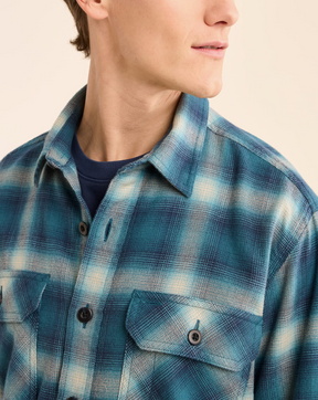 Burnside Shirt<br>Navy/Blue/Grey Plaid