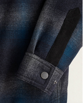 Timberline- Shirt Jacket<br>Grey Blue Plaid