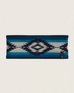 SATILLO SUNSET FLEECE-LINED MERINO HEADBAND<br>BLUE OMBRE