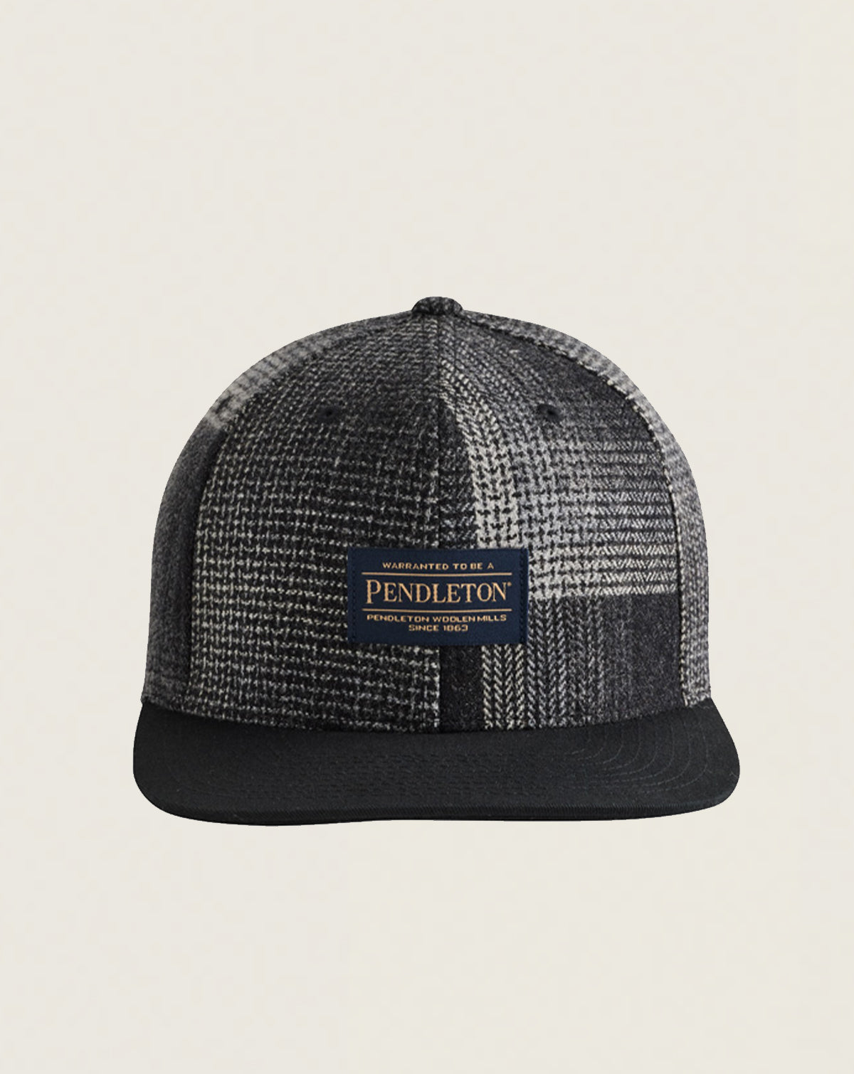 Patchwork Flat Brim<br>Patchwork Black