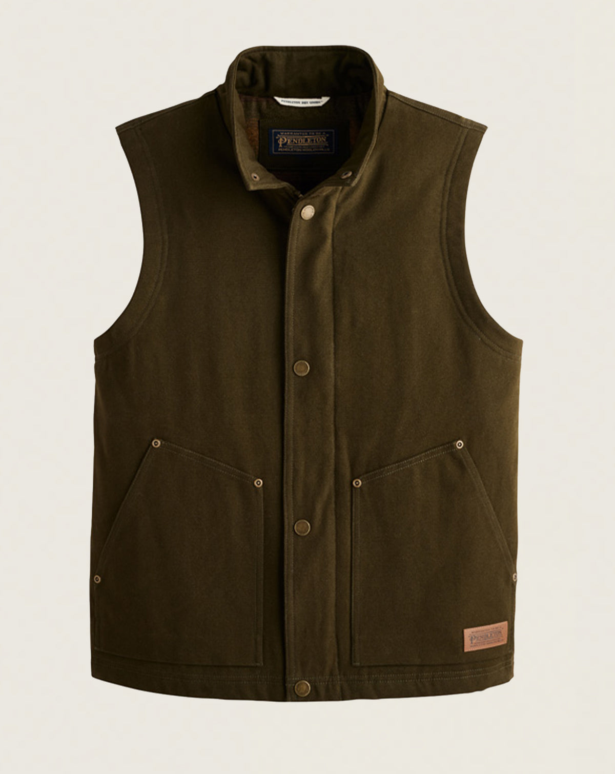 Pine Grove - Canvas Vest<br>Dark Olive